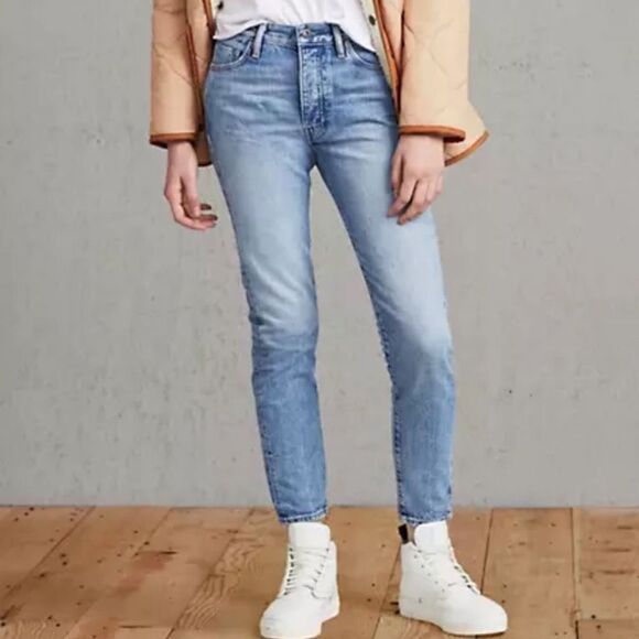 Levi’s Made & Crafted Silver High Skinny 2 Tone Jeans - Picture 1 of 7